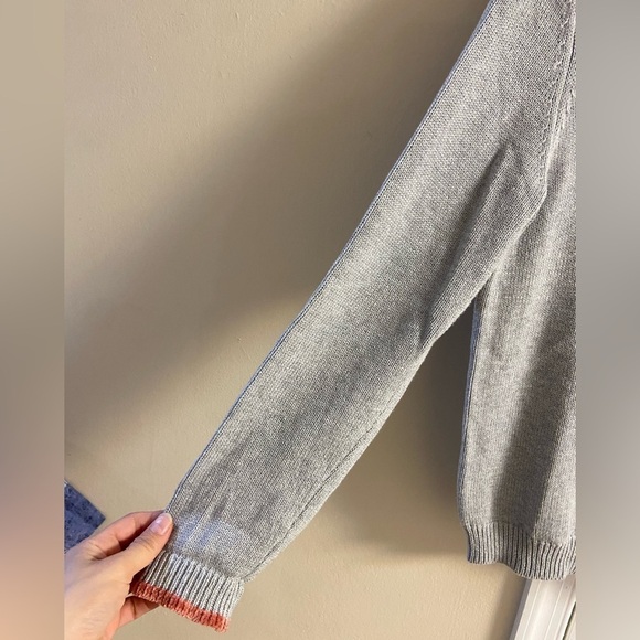 525 America chenille‎ heart sweater grey pullover Medium - Picture 4 of 6